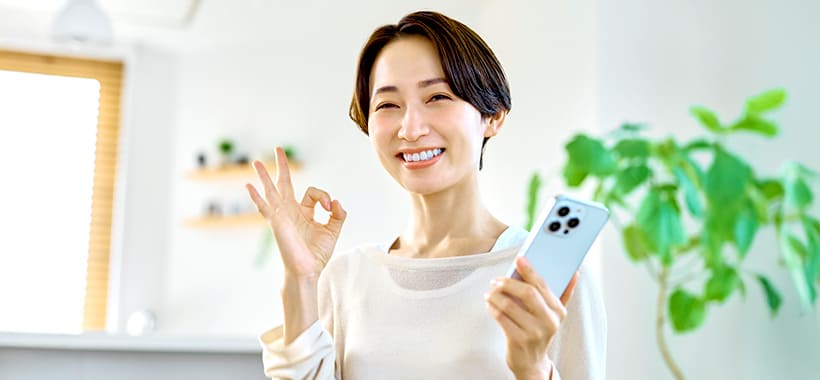 コストパフォーマンスに喜ぶ女性