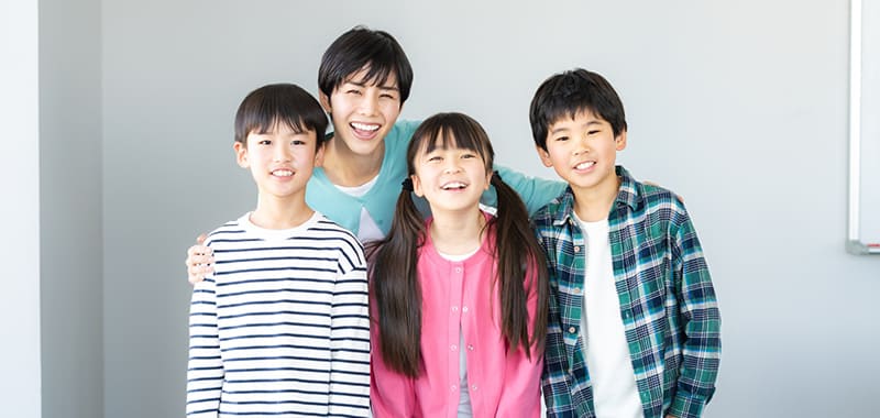 笑顔の生徒