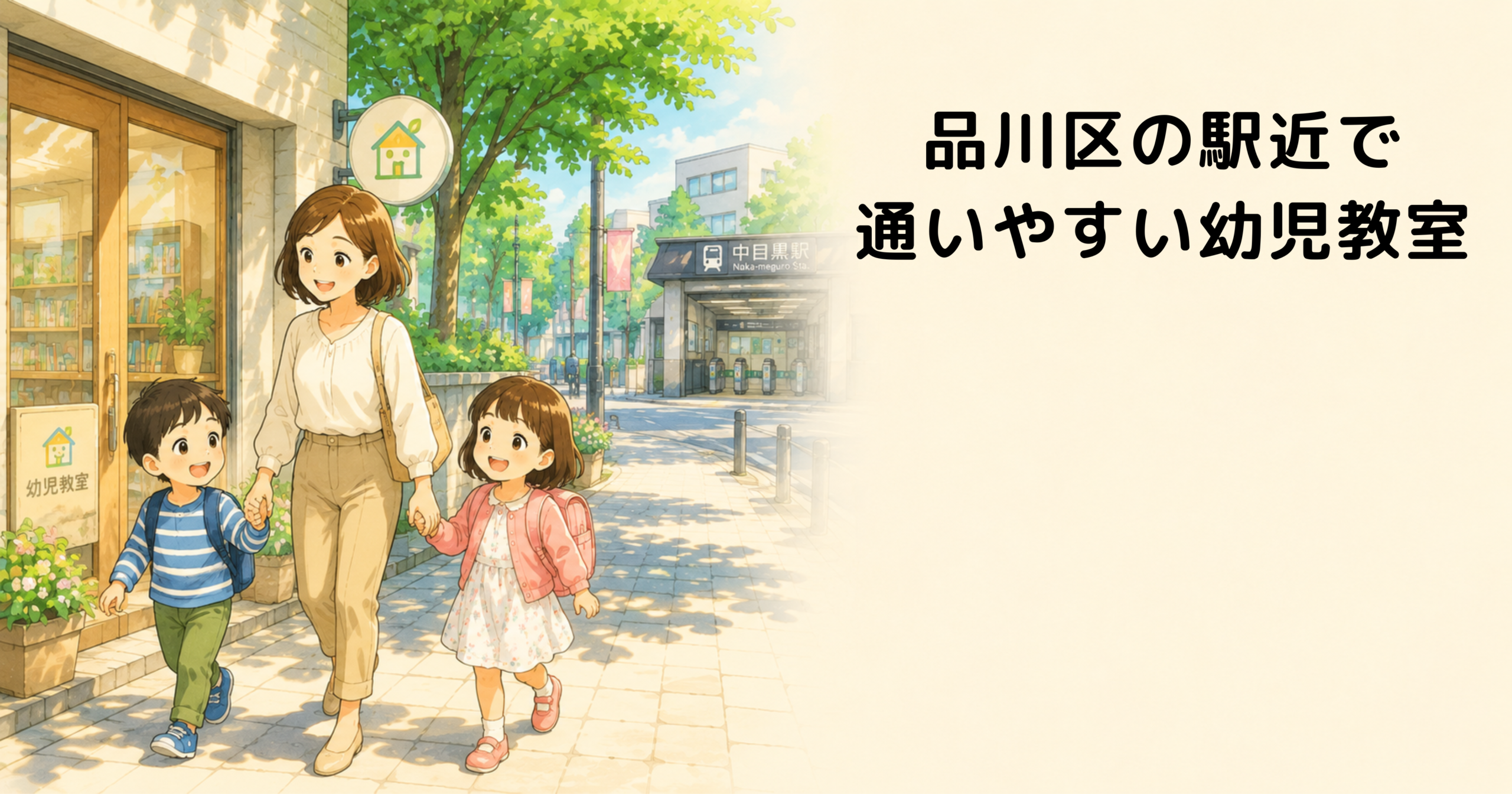 【品川区】駅近で通いやすい幼児教室